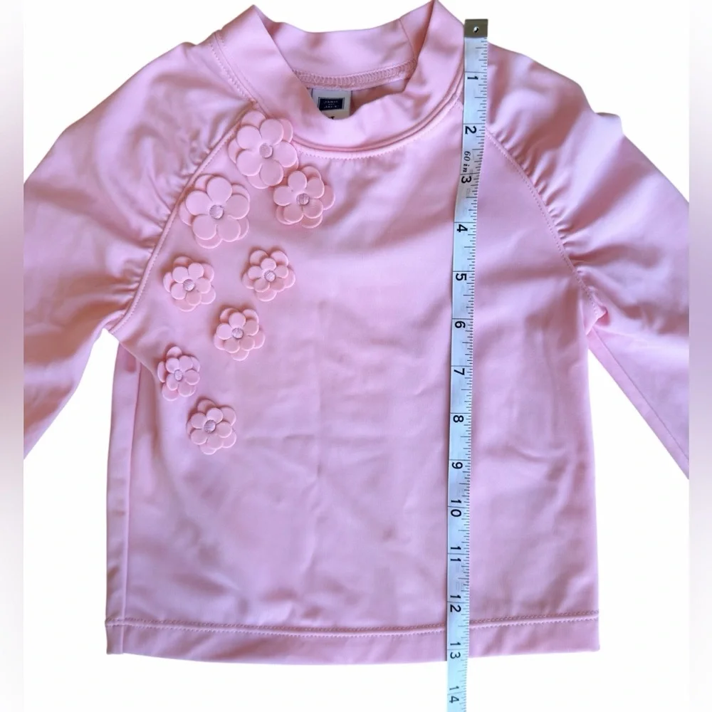 Janie and Jack Girl English Rose Flower Rash Guard 2T BRAND NEW WITH TAGS